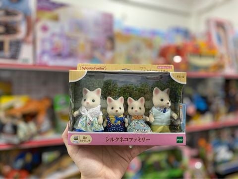  FS-12 Silk Cat Family Sylvanian Family 