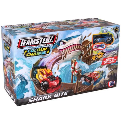  Đồ chơi Đường đua cá mập Teamsterz Colour Change Shark Bite Play Set 