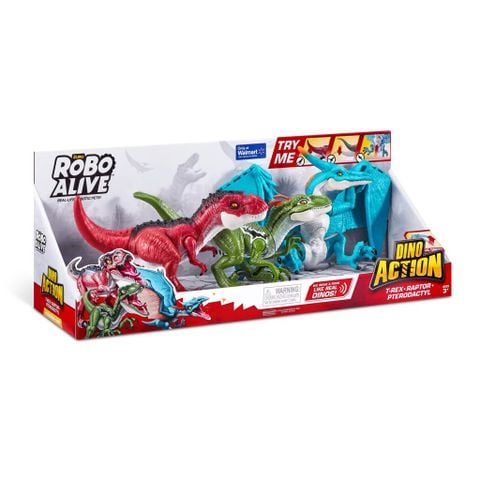  Đồ chơi mô hình Robot Khủng long Robp Alive Dino Action Pterodactyl, Raptor & T-Rex 