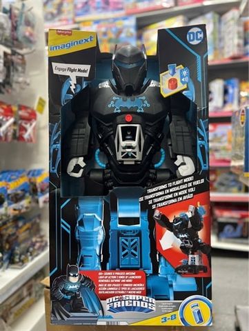  Đồ chơi robot GWT23 Imaginext DC Super Friends Bat-Tech BatBot and Batman Figure 