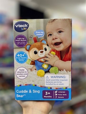  5683 VTech Baby Cuddle and Sing Bear Stroller Crib Toy 