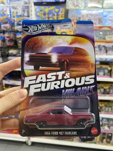  JBY36 Mô hình xe Hot Wheels Fast & Furious 1966 Ford 427 Fairlane 