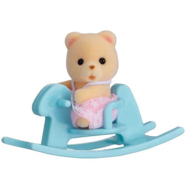 Gấu con cưỡi ngựa gỗ Sylvanian Families 5199