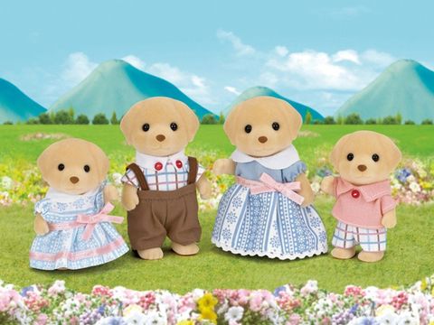  Gia đình Chó vàng Yellow Labrador Family Sylvanian Families 5182 