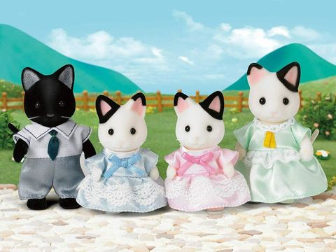  Gia đình Mèo Tuxedo Cat Family Sylvanian Families 5181 