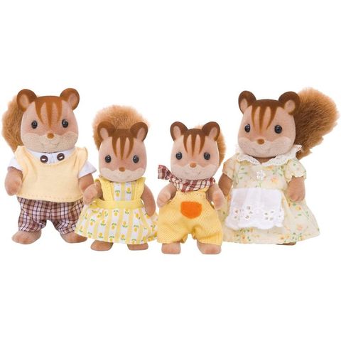  Gia Đình Sóc Walnut Sylvanian Families FS-17 Walnut Squirrel Family 