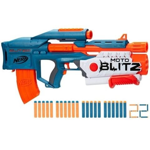  Súng đồ chơi trẻ em Nerf Elite 2.0 Motoblitz CS-10 Blaster, Motorized 10-Dart Blasting 
