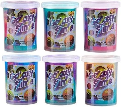  Hộp chất dẻo màu sắc Galaxy Slime 