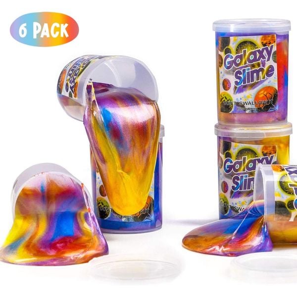  Hộp chất dẻo màu sắc Galaxy Slime 