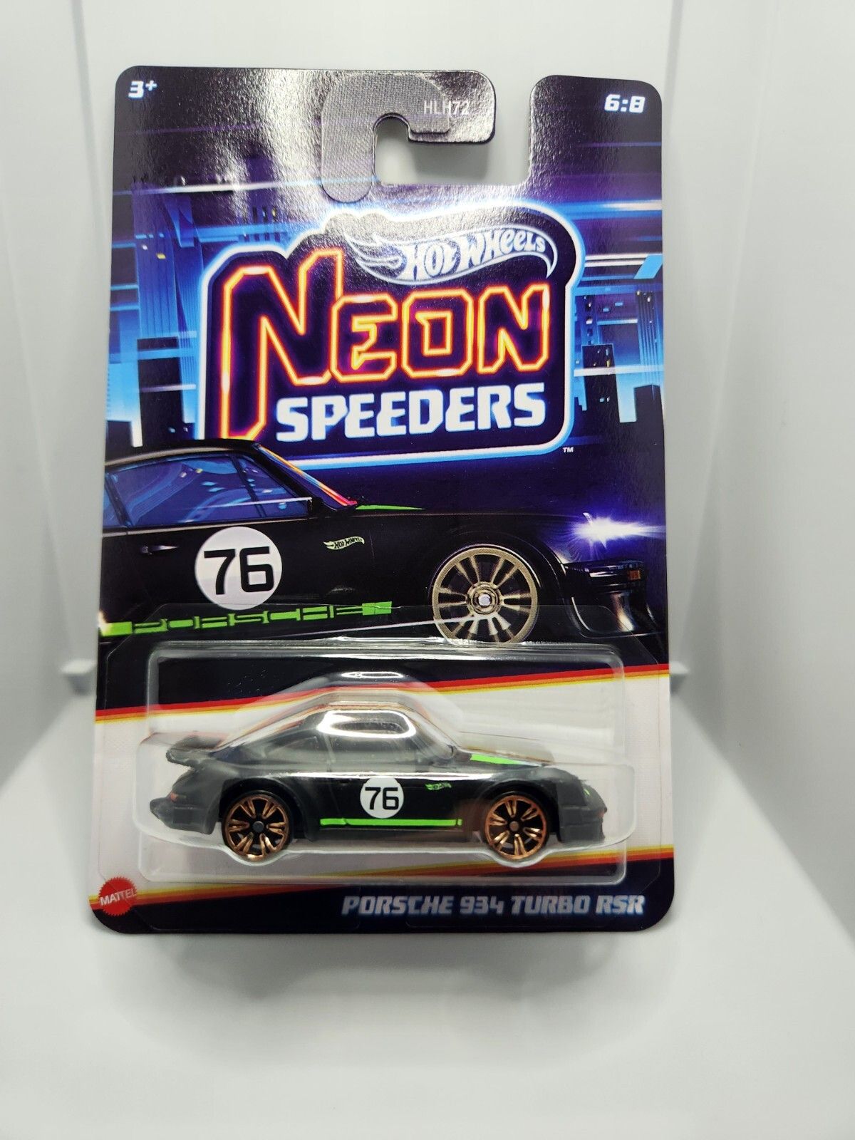  Xe mô hình HLH72/JCB05 Hot Wheels Neon Speeders - PORSCHE 934 TURRBO RSR 