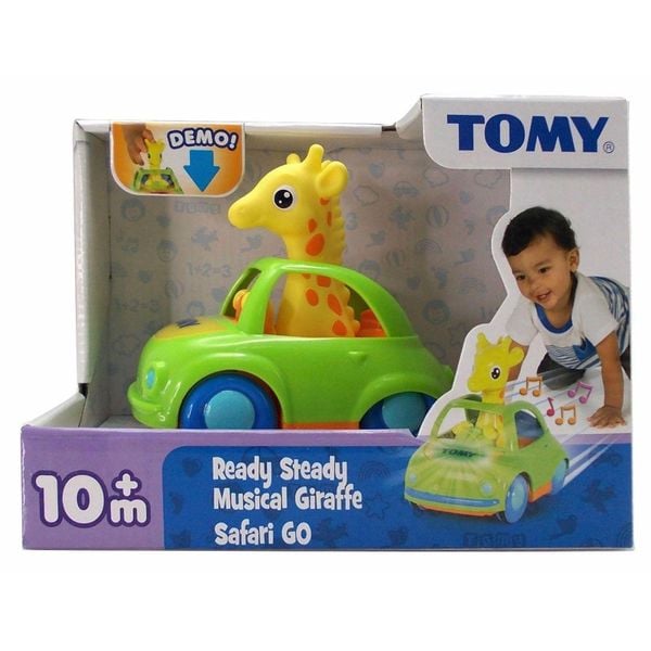 Hươu con lái xe ô tô có nhạc và có đèn Tomy