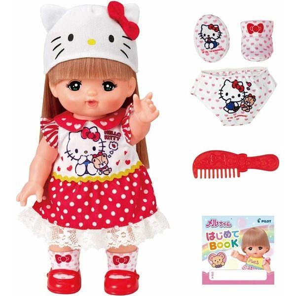 Búp bê Mell-chan Doll diện váy Hello Kitty