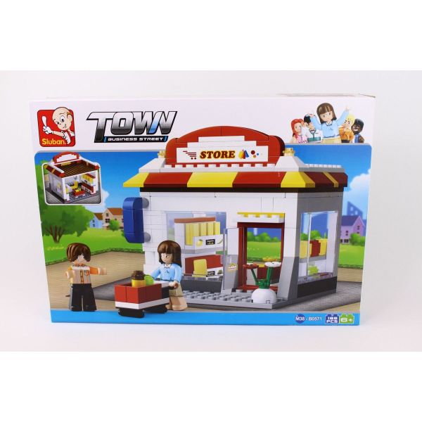 Bộ lắp ráp cửa hàng tiện lợi Sluban M38-B0571