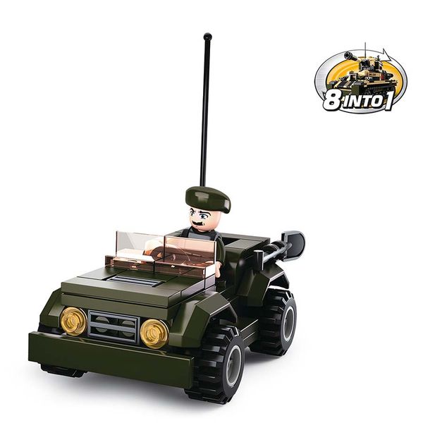 M38-B0587F- lắp ráp xe Jeep 8in1