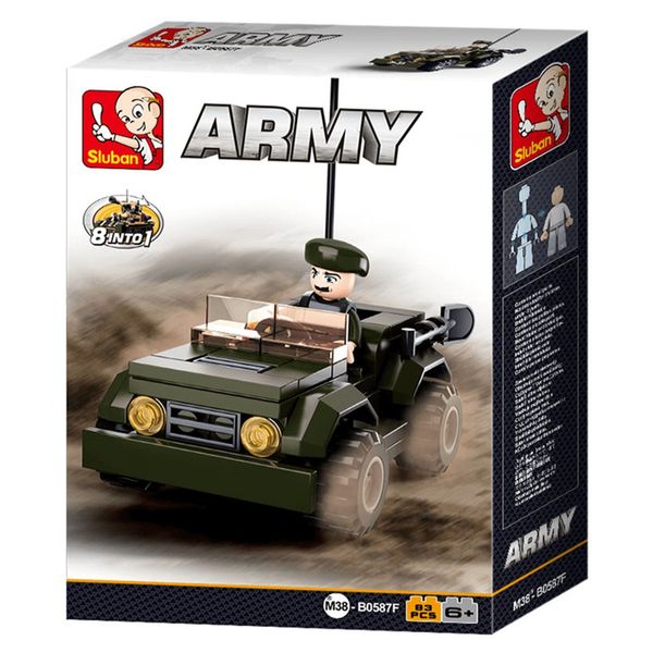 M38-B0587F- lắp ráp xe Jeep 8in1