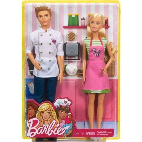  Đồ chơi Búp bê Đầu bếp Ken & Barbie 