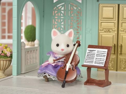  Nghệ Sĩ Cello Mèo Lụa Sylvanian Families EP-6010 Cello Concert Set 
