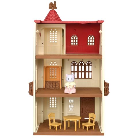  Nhà Tháp Mái Đỏ Red Roof Tower Home Sylvanian Families 5400 