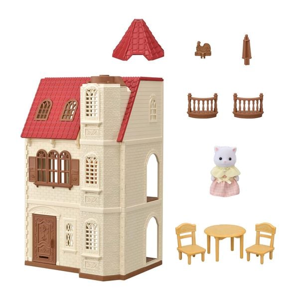 Nhà tháp mái đỏ Red Roof Tower Home