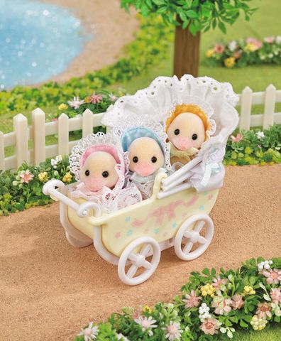  Nhà thỏ Sylvanian Families EP-5601 Darling Duckling Baby Carriage 