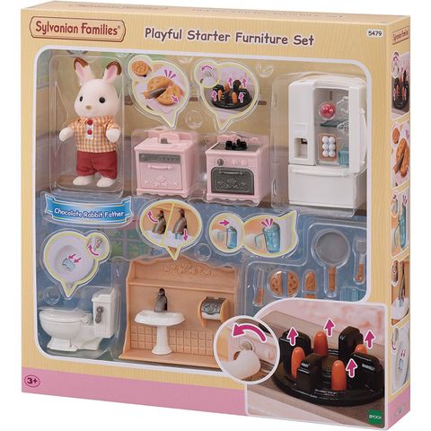  Nhà thỏ Sylvanian Playful Starter Furniture Set (Father) 