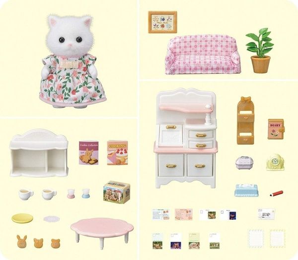 Nội thất căn phòng và Búp bê mèo con Persian 23win11 SE-195