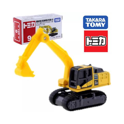  Đồ Chơi Xe  Cẩu Tomica 09 - Komatsu Excavator PC200-10 