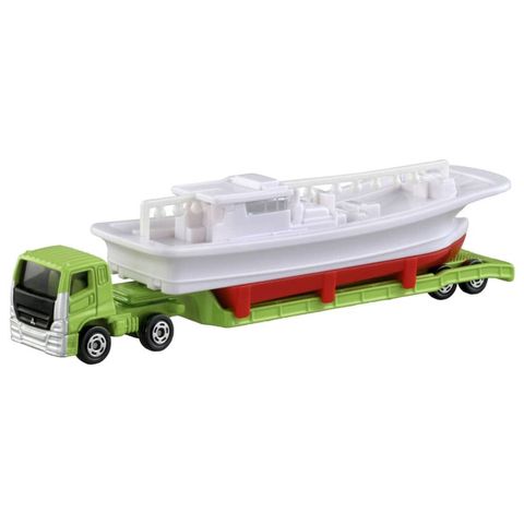  Xe Chở Thuyền Tomica 150 Mitsubishi Fuso Super Great Fishing Boat Carrier 