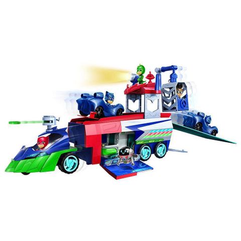  tại 23win PJ Launching Seeker Preschool Toy, Transforming Vehicle Playset with 2 Cars, 2 Action Figures 