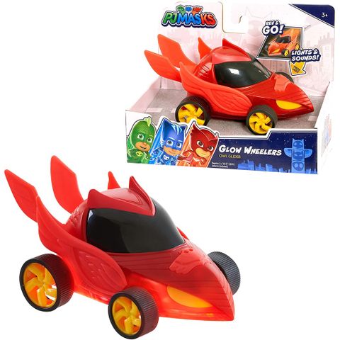  Ô tô PJ Masks đỏ Glow Wheelers Owl Glider 