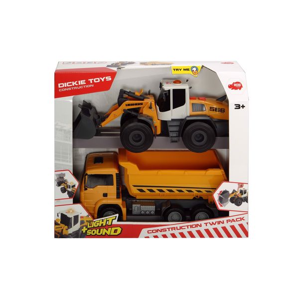  Bộ Đồ Chơi Xe Xây Dựng DICKIE TOYS Construction Twin Pack 203726008 