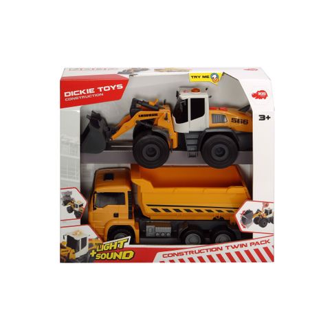  Bộ Đồ Chơi Xe Xây Dựng DICKIE TOYS Construction Twin Pack 203726008 