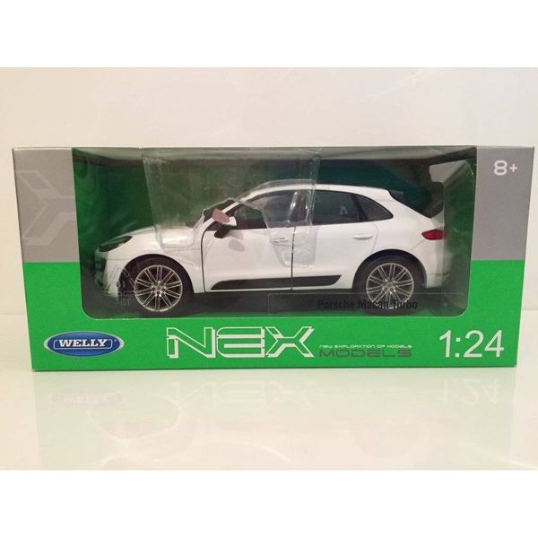 Mô hình xe Porsche Macan Turbo 1:24 Welly- 24047W- White -1