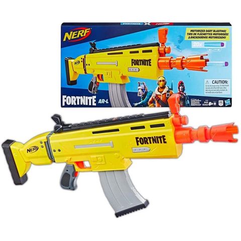  Đồ chơi trẻ em NEW NERF Fortnite AR-L Elite Dart Blaster 2020 SCAR Gun Motorized 20 Darts 