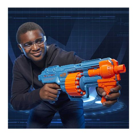  NERF Elite 2.0 Shockwave RD-15 Blaster, 30 Darts, 15-Dart Rotating Drum 