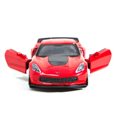  Mô hình xe Corvette Z06 1:24 Welly-24085 Red màu đỏ 