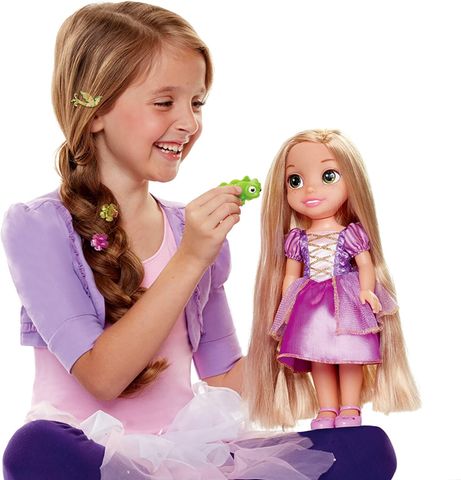  Búp bê Tóc Mây Disney Tangled Glow & Style Rapunzel Toddler Doll 