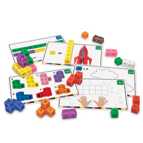  Đồ chơi giáo dục Learning Resources Early Math MathLink Cube Activity Set 