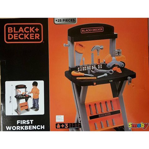  Đồ chơi Bàn dụng cụ kỹ sư 25 chi tiết Black + Decker 