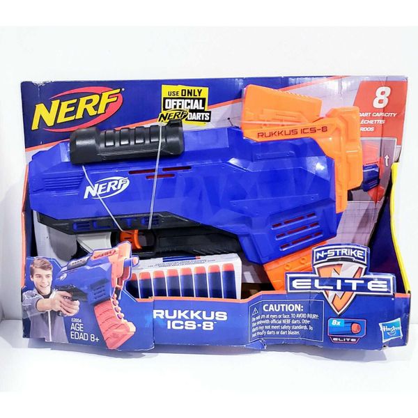  NERF N-Strike Elite Rukkus ICS-8 Toy Brown 