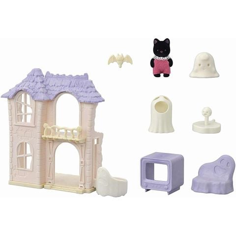  Sylvanian Families EP-67 Calico Critters haunted house set ghost Halloween 