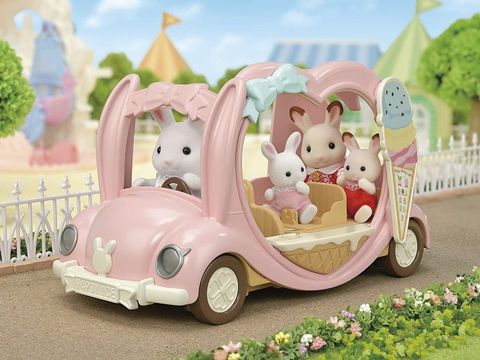  Đồ chơi Sylvanian Families EP-89 Happy Ice Cream Wagon Set - White Rabbit Mom 