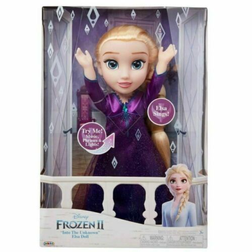  Elsa Musical Doll Sings Into the Unknown - Features 14 Film Phrases - Dress Lights Up 