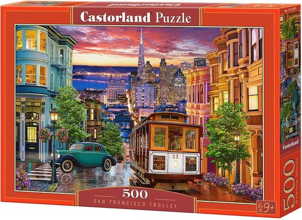  Xếp hình puzzle đoàn tàu điện San Francisco 500 mảnh CASTORLAND B-53391 