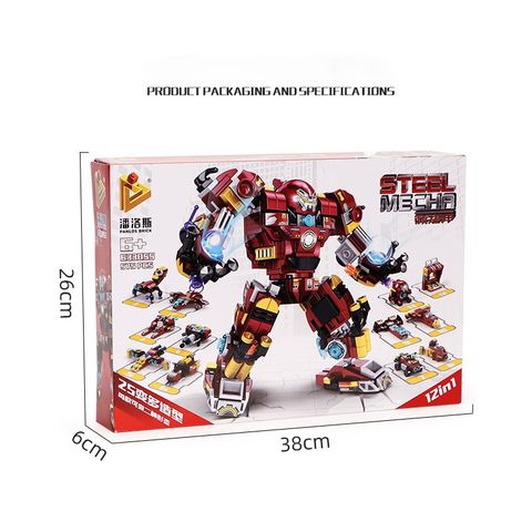  Siêu Robot Lắp Ráp 12 trong 1 Marvel Huskbuster 633055 (575 chi tiết) 