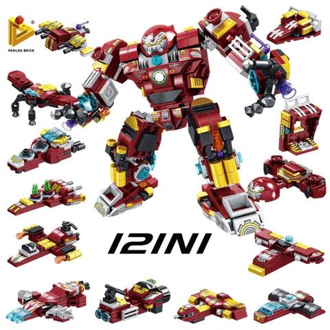  Siêu Robot Lắp Ráp 12 trong 1 Marvel Huskbuster 633055 (575 chi tiết) 