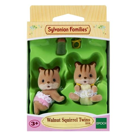  Sóc nâu sinh đôi Walnut Squirrel Twins Sylvanian Families 3218 