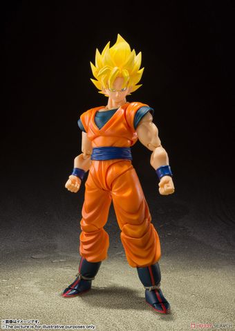  Son Goku mô hình 14cm Super Saiyan Full Power 