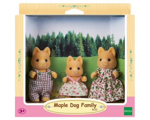  Sylvanian Families 5132 Gia Đình Chó Maple Dog Family 