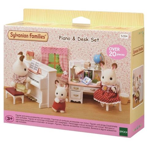  Bộ bàn học và đàn Piano Sylvanian Families 5284 Piano & Desk Set 